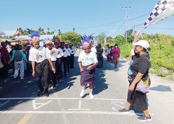 Melestarikan Budaya, Lomba Yospan Jalan Menyongsong Peringatan HUT ke-79 Kemerdekaan RI