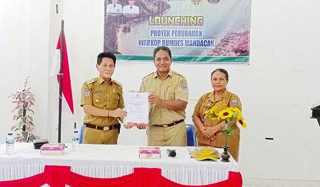 Wakil Bupati Launching Proyek Perubahan Warkop Bumdes Mandacan