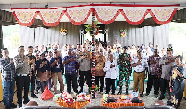 Silaturahmi Kamtibmas, Kapolres Teluk Bintuni Tatap Muka dan Dialog dengan Tokoh Masyarakat se Distrik Babo