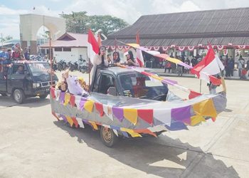 Karnaval Kendaraan Hias Warnai Peringatan HUT RI Ke-79 di Kabupaten Sorong
