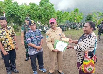 Korban Longsor di Kampung Mbenti Terima Bantuan Dari Pemda Manokwari