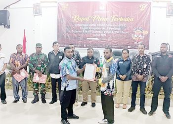 KPU Tetapkan DPS Pilkada Kabupaten Pegaf 2024 Sebanyak 32.460 Pemilih