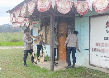 Akhirnya, Pemalangan Kantor KPU Pegaf Berakhir