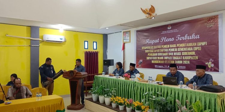 KPU Mansel Tetapkan DPS dengan Jumlah 26.682 Pemilih