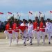 Paskibraka Mansel Sukses Kibarkan Sang Saka Merah Putih di Langit Bukit Boako