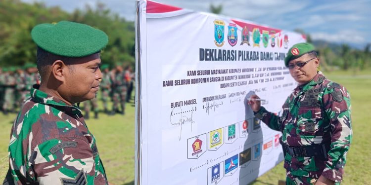 Kodim 1808 Siap Kawal Pilkada Mansel