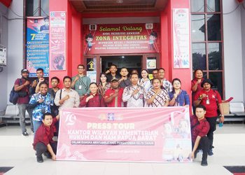 Kemenkumham Papua Barat Gelar Press Tour