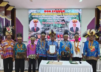 Keluarga Besar Waropen, Deklarasi Pernyataan Dukungan Bagi Paslon Gubernur Papua Barat DOAMU