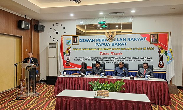 Berbagai Rekomendasi DPR Papua Barat Terhadap LKPj Gubernur Papua Barat TA 2023