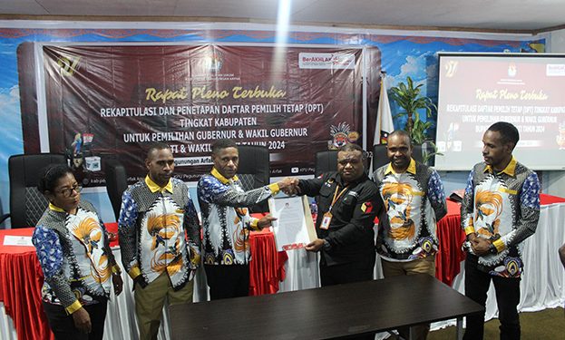 Pilkada Serentak 2024, KPU Pegaf Tetapkan 32.652 DPT