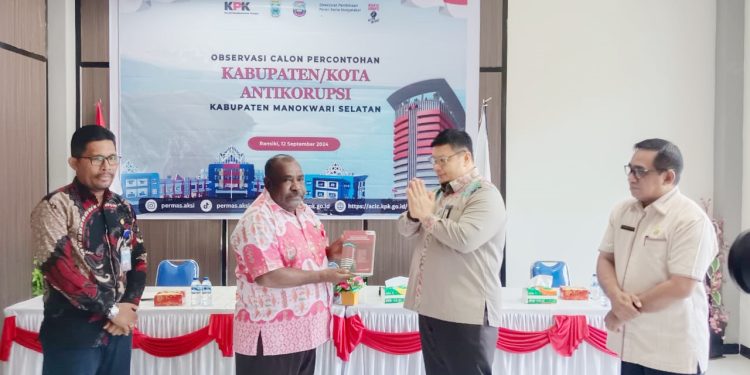 KPK Observasi Kabupaten Mansel sebagai Calon Percontohan Kabupaten Anti Korupsi di Papua Barat