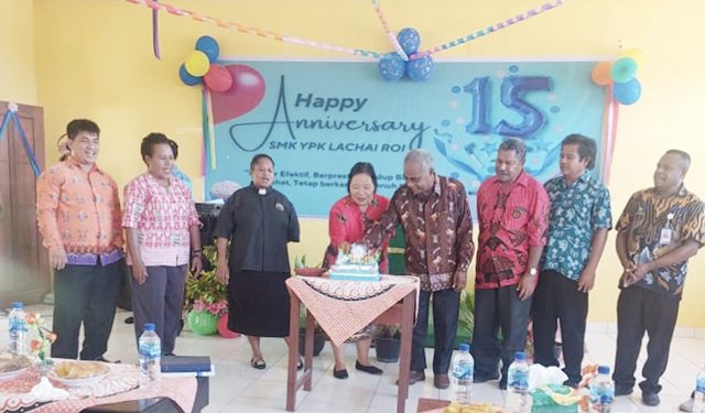SMK YPK Lachai Roi Peringati 15 Tahun Berdiri, Ini Harapan Sekolah