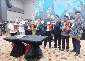 Tetapkan Nomor Urut Pasangan Calon Walikota & Calon Wakil Walikota Sorong, Petronela-Hermato Urutan Pertama