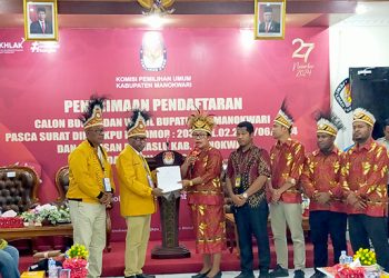 Berkas Diterima KPU Manokwari, BERBUDI Diusung 5 Parpol, PBB Keluar Koalisi