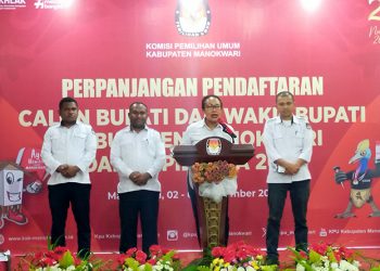 Pasangan Boneftar-Waluyo Telah Membuka Silon di KPU Manokwari 