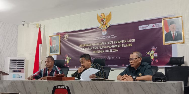 KPU : Syarat Adminstrasi Empat Pasangan Cabup-Cawabup Mansel BMS, Tiga Hari Waktu Perbaikan