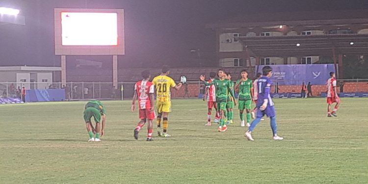 Takluk 0-3 Lawan Sumut,  Tim Sepak Bola PB Harus Menang di Laga Akhir