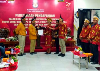Berkas Diterima KPU Manokwari, BERBUDI Diusung 5 Parpol, PBB Keluar Koalisi
