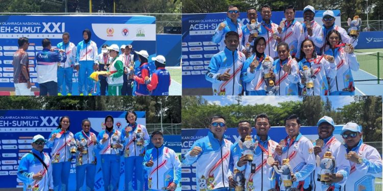 Atlit Tenis Beregu Papua Barat Sumbang 2 Perunggu