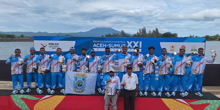 Tim Dayung Perahu Naga Papua Barat Tambah 1 Perak dan 1 Perunggu