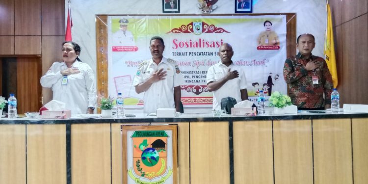 Tingkatkan Pencatatan Sipil dan Pengesahan Anak di Pegaf, Disadmindukcapil Pabar Libatkan Tomas dan Toga