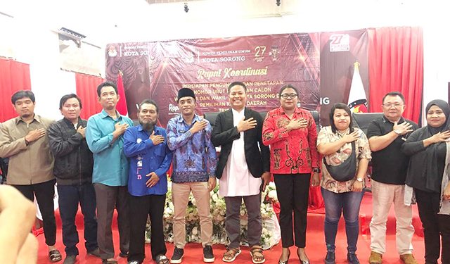 KPU Kota Sorong Tetapkan 4 Pasang Kandidat Calon Walikota & Calon Wakil Walikota