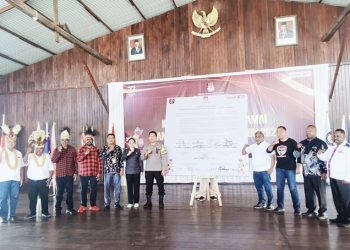 KPU Mansel Gelar Deklarasi Kampanye Pilkada Damai Bersama Paslon Bupati-Wakil Bupati dan Forkopimda