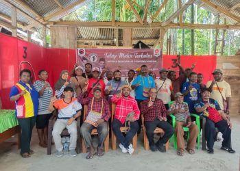 Dukung Pasangan BERMAKNA, Masyarakat Tobou Titip Pembangunan Mansel