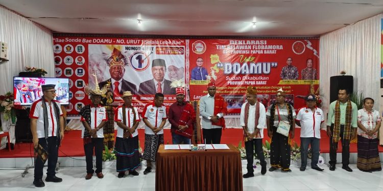 Flobamora Papua Barat Tidak Ragu Dukung DoaMu