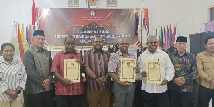 Debat Kandidat I Segera Dimulai, Paslon Bupati Sorong akan Adu Gagasan