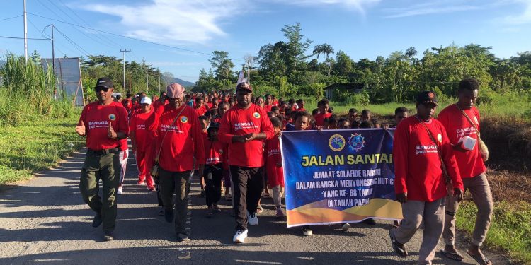 Jalan Santai Menyosong HUT ke-68 GKI di Tanah Papua