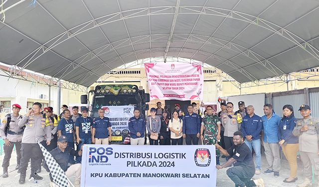 KPU Mansel Mulai Distribusi Logistik Pemilu ke Oransbari, Lima Distrik Lainnya Hari Ini