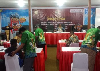 KPU Pegaf Gelar ToT Tahap Pertama Perhitungan Suara dan SIREKAP Bagi PPD Lima Distrik