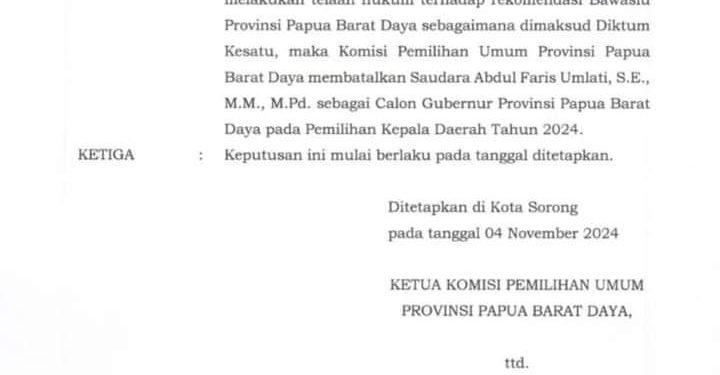 AFU Resmi Lengser dari Pilgub Perdana PBD