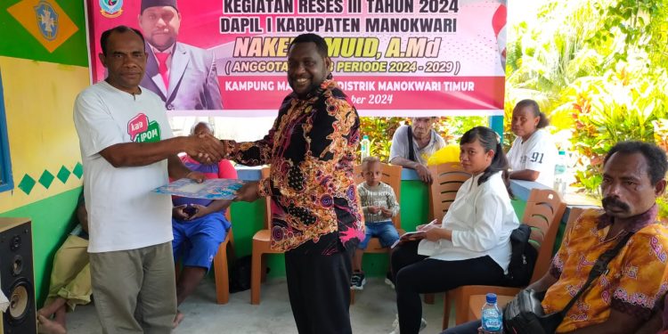 Warga Kampung Mansinam Apresiasi Kunjungan Reses Nakeus Muid