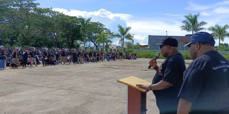 KPU Kabupaten Sorong Gelar Apel Terbuka Persiapan Pilkada Serentak 2024