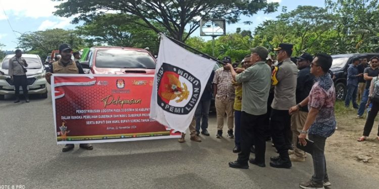 Logistik Pemilukada Kabupaten Sorong 2024 Mulai Didistribusikan