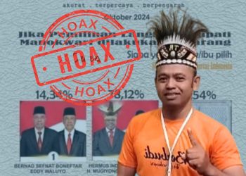 Tim BERBUDI Klaim Postingan di Medsos Hasil Survey LSI Untuk Pilkada Manokwari  Hoax