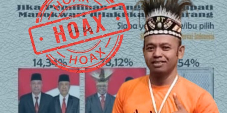 Tim BERBUDI Klaim Postingan di Medsos Hasil Survey LSI Untuk Pilkada Manokwari  Hoax