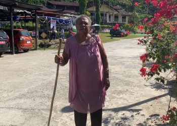 Meski Dibantu Tongkat, Wehelmina Yawan Tetap Bersemangat Salurkan Hak Suaranya