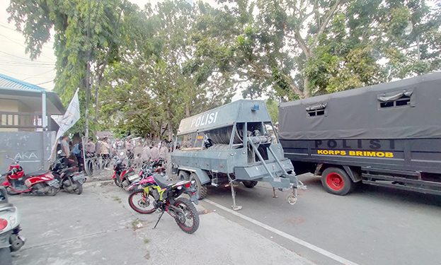 Polresta Terapkan Pengamanan Berlapis Kawal Pleno di Kantor KPU Manokwari