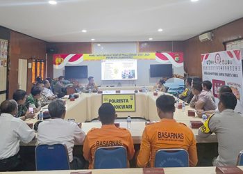 Matangkan Persiapan Pengamanan Nataru, Polresta Manokwari Gelar Rakor Lintas Sektoral
