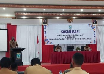 Memiliki Peran Penting, DKP Papua Barat Sosialisasikan Tentang Pengelolaan dan Penataan Arsip