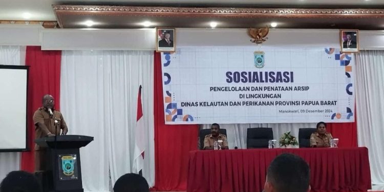 Memiliki Peran Penting, DKP Papua Barat Sosialisasikan Tentang Pengelolaan dan Penataan Arsip
