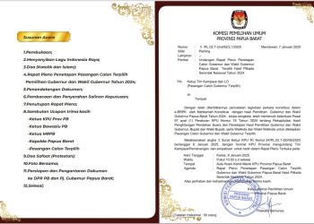 Tanpa Sengketa, KPU Plenokan Gubernur dan Wakil Gubernur Papua Barat Terpilih