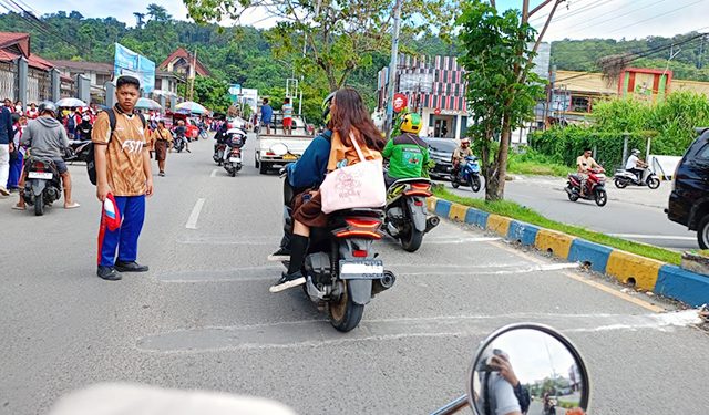 Sempat Jadi Sorotan, Marka Kejut Didepan SMPN 2 Manokwari Dibongkar