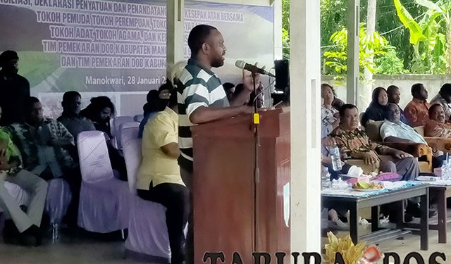 Anggota DPD RI, Lamek Dowansiba Sebut DOB Kota Manokwari Pasti Jadi ‘Lewat Jalan Tol’