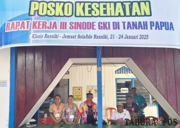 Dinkes Mansel Dirikan Posko Kesehatan Dukung Raker III Sinode GKI Di Tanah Papua