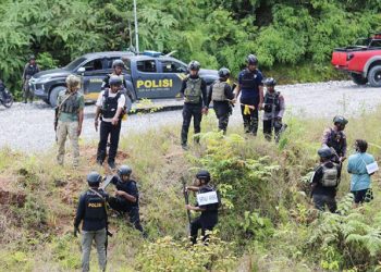 Satgas: Rekonstruksi Penembakan Anggota Brimob di Yalimo Libatkan KKB