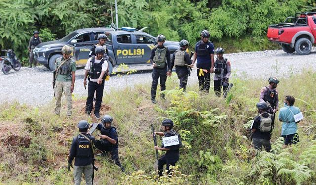 Satgas: Rekonstruksi Penembakan Anggota Brimob di Yalimo Libatkan KKB